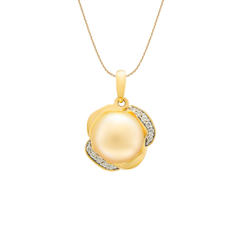 Mặt dây chuyền Vàng 75% (18K) đính Ngọc trai Southsea PNJ PSDDC060001